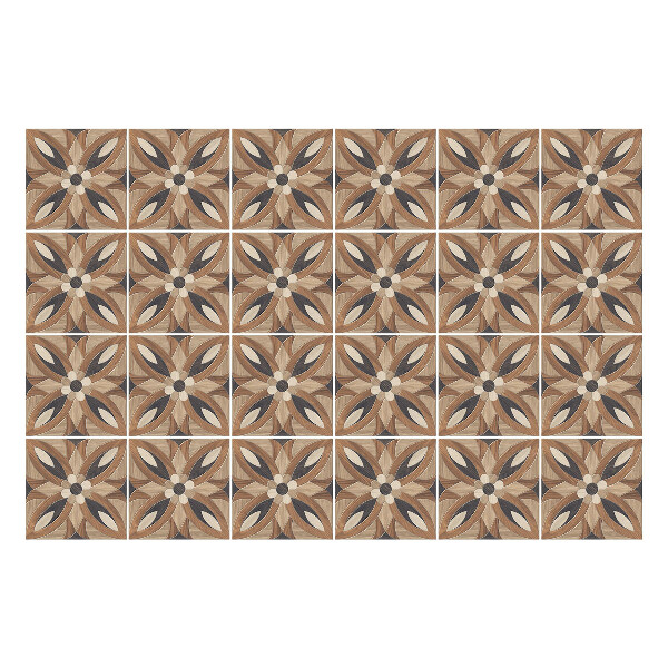 Autocolante gresie si faianta Motive florale din lemn