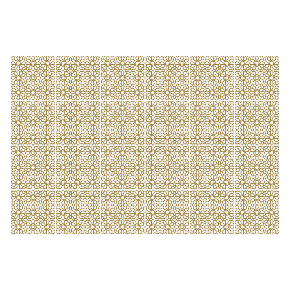 Autocolante gresie si faianta Motiv floral într-o plasă