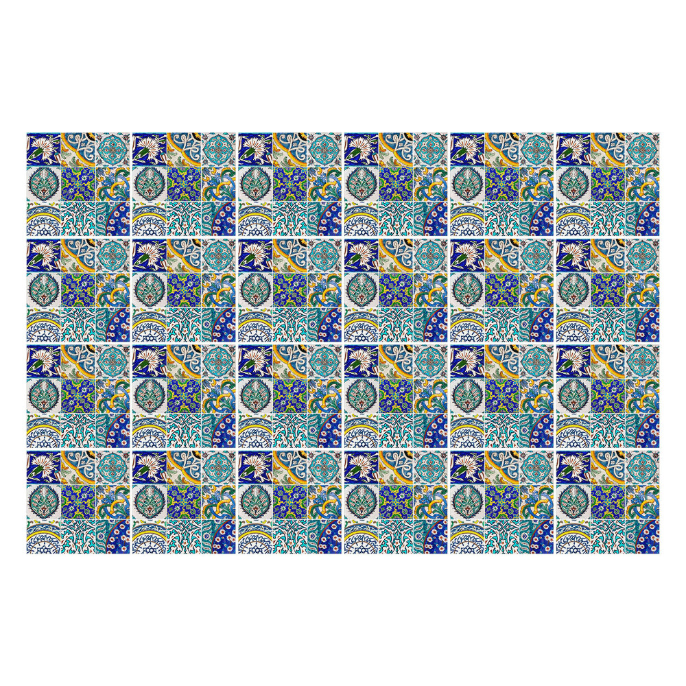 Autocolante gresie Mozaic cu ornamente