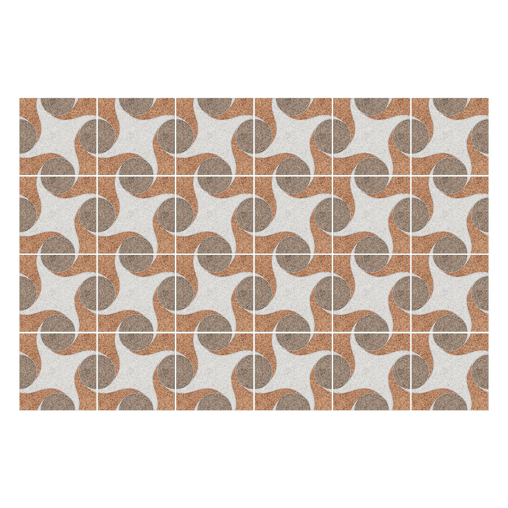 Autocolante pentru gresie Cercuri și elipse dinamice