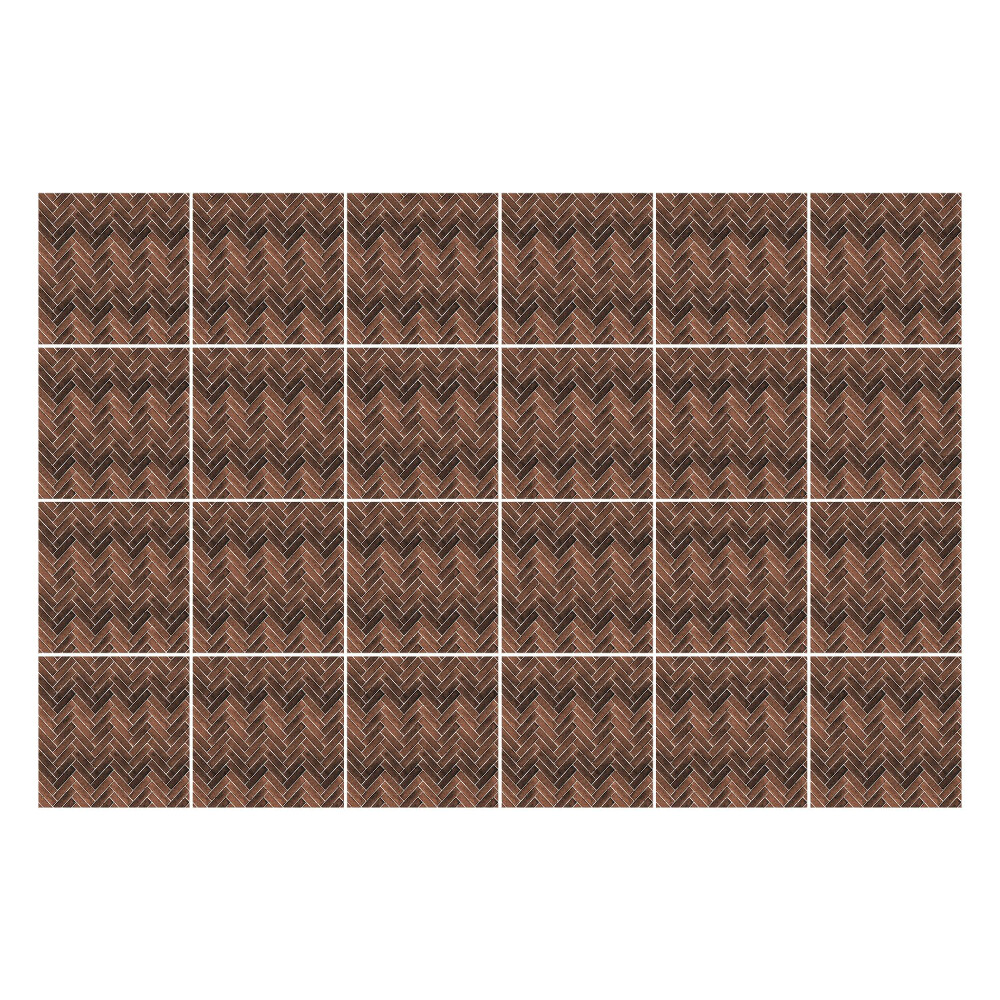 Autocolante gresie si faianta Linii în zig-zag în țesătură