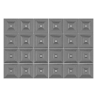 Autocolante gresie Pătrate concentrice