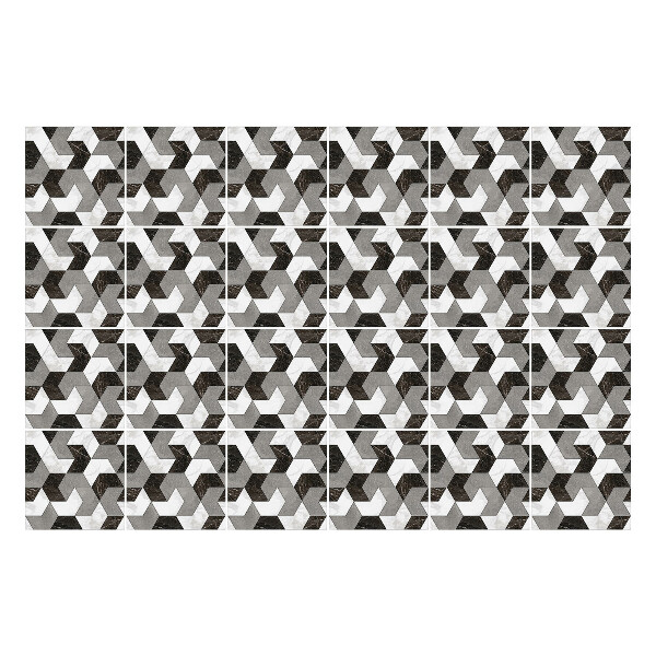 Autocolante gresie si faianta Figuri geometrice în țesături