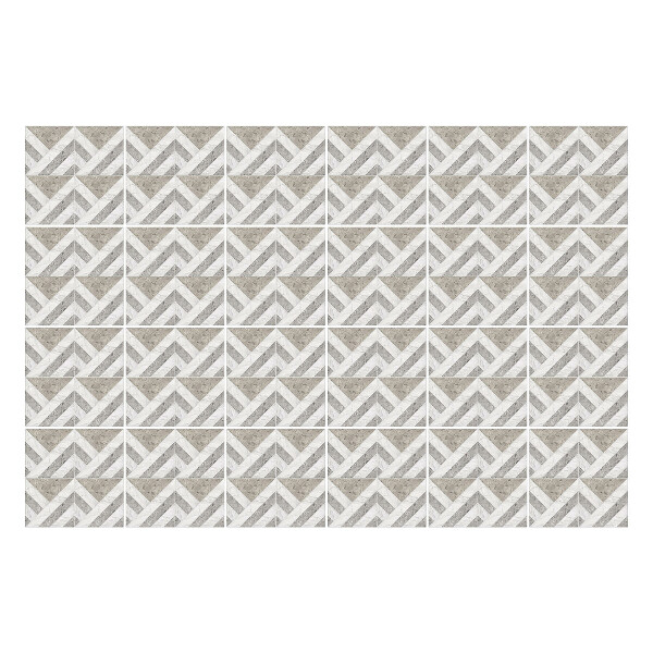 Autocolante gresie Zigzag într-un model de șah