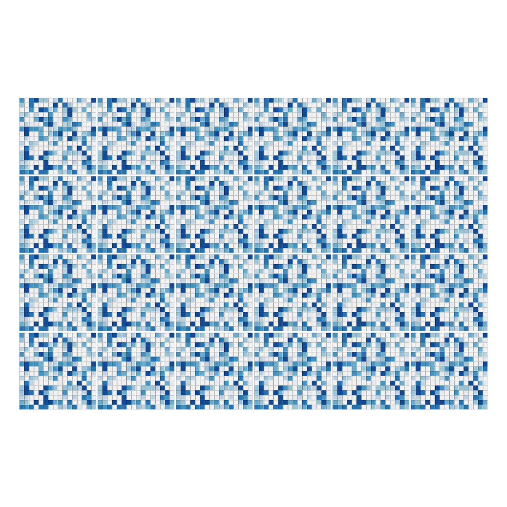 Autocolante pentru gresie Mozaic mic albastru