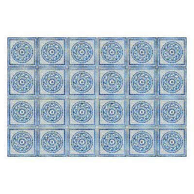 Autocolante gresie Cercuri geometrice într-o grilă