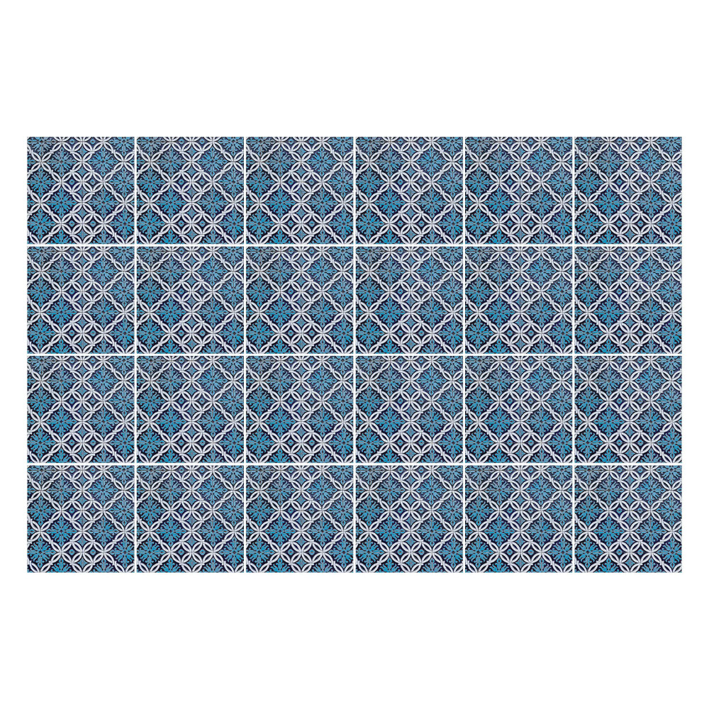 Autocolante pentru gresie Forme geometrice într-o grilă