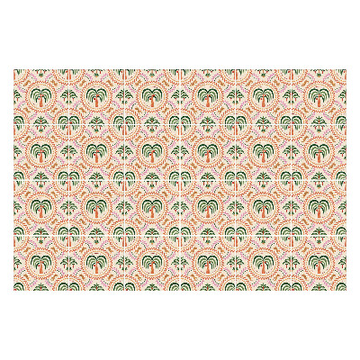 Autocolante gresie si faianta Motiv palmier exotic