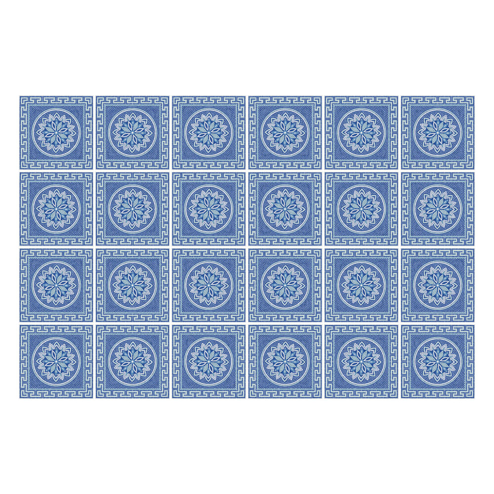 Autocolante gresie si faianta Motiv floral într-o plasă