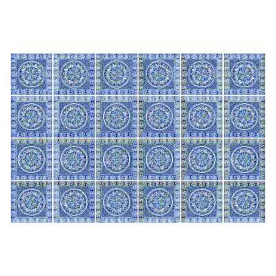 Autocolante gresie si faianta Motiv floral într-o plasă