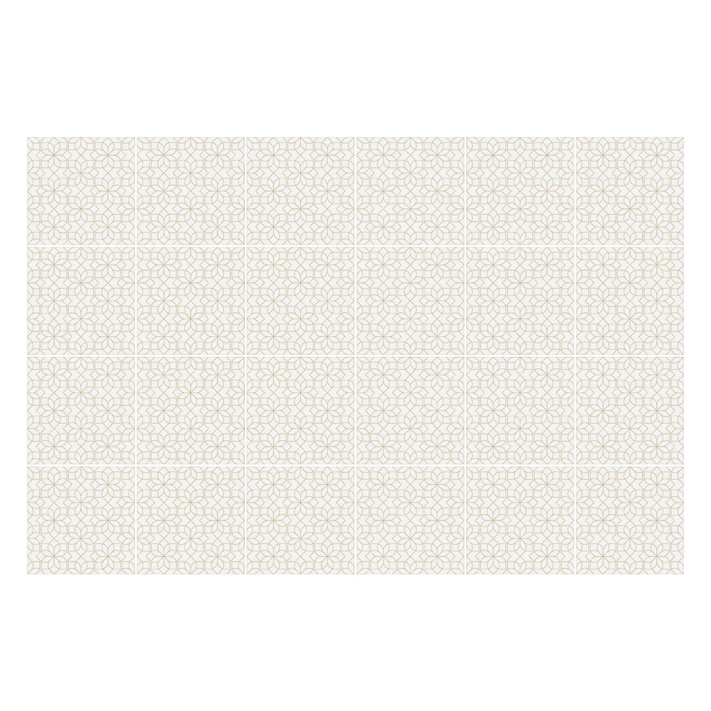 Autocolante gresie si faianta Cercuri florale delicate