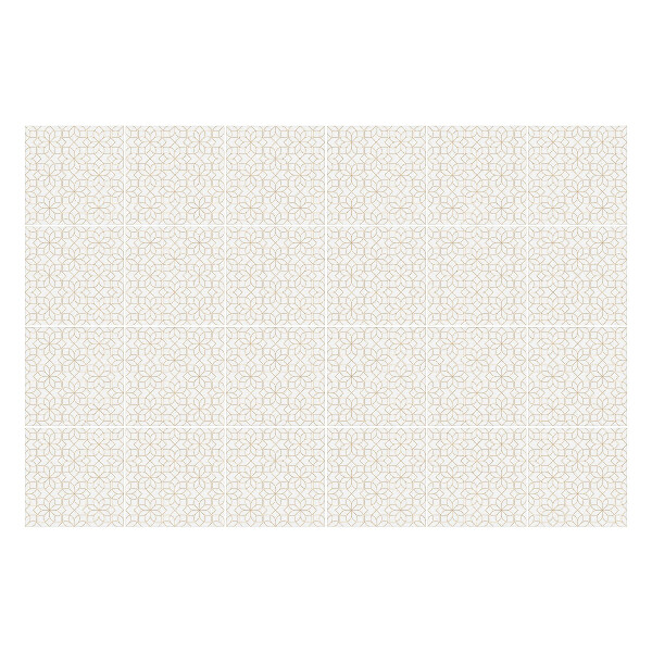 Autocolante gresie si faianta Cercuri florale delicate