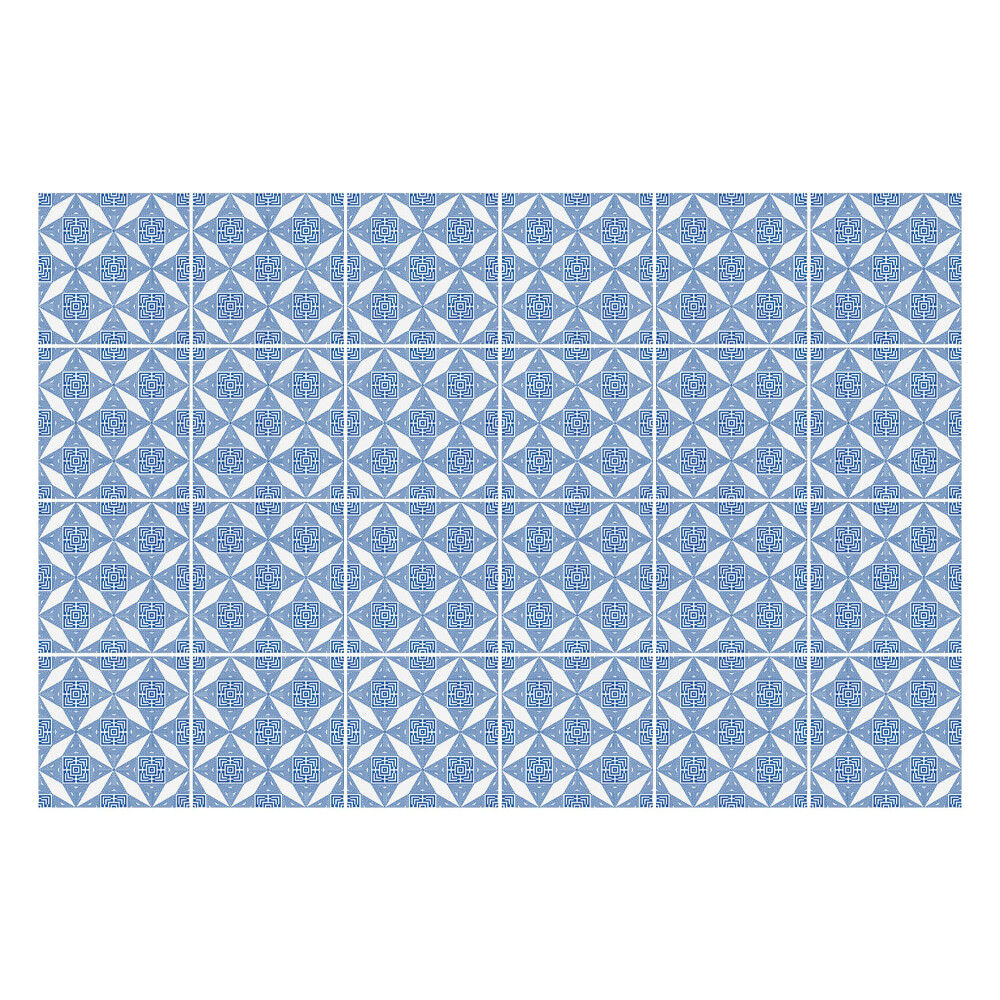 Autocolante gresie Diamante geometrice într-o grilă