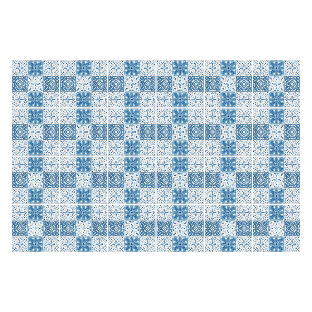 Autocolante gresie Placi albastre