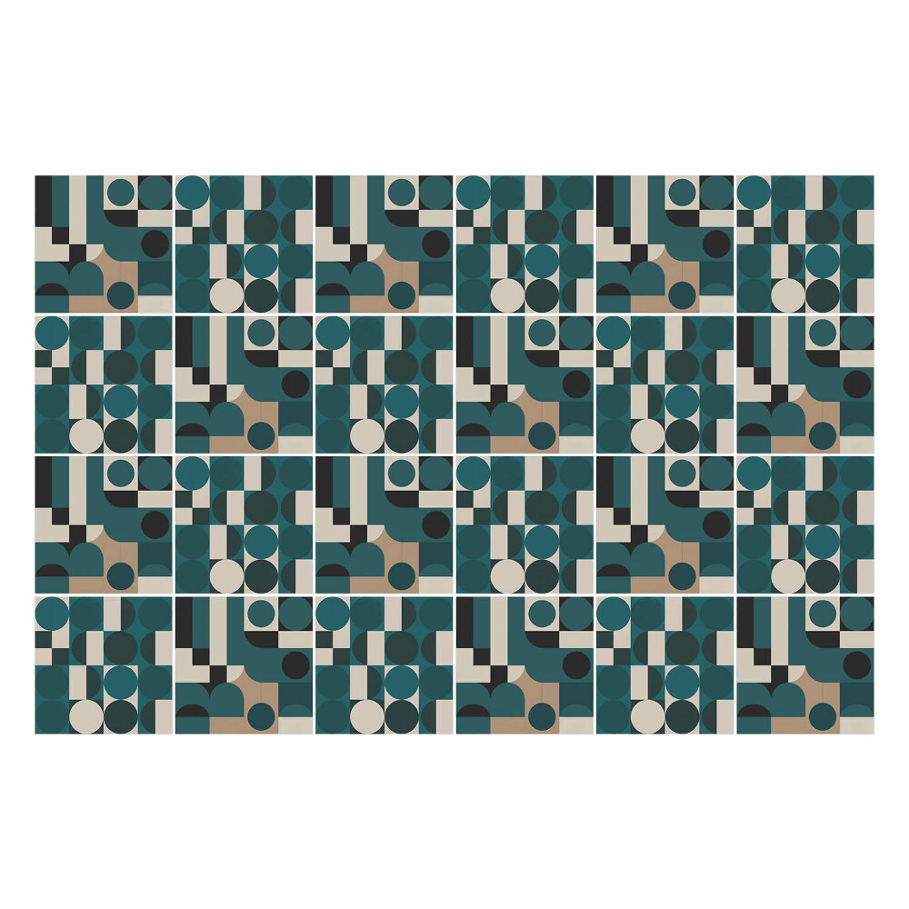 Autocolante gresie Design Bauhaus