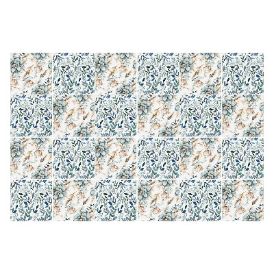 Autocolante pentru gresie Motiv cu plante florale