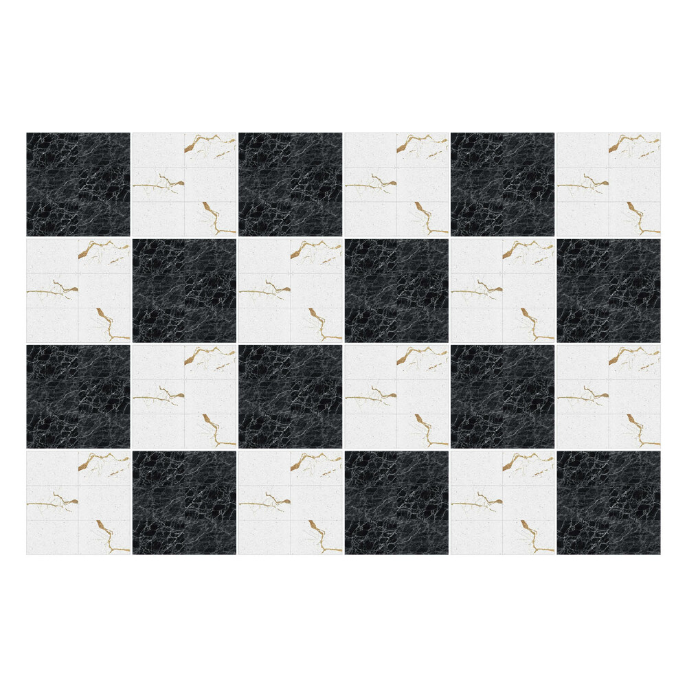 Autocolante pentru gresie Geometrie în contraste