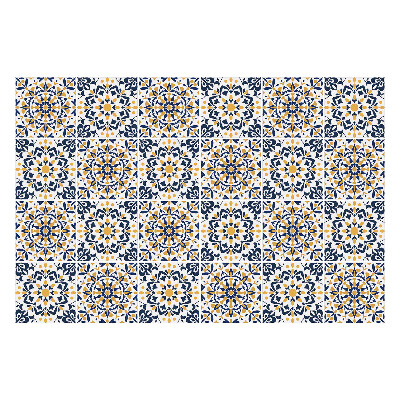 Autocolante pentru gresie Mandale florale într-o grilă