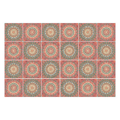 Autocolante gresie si faianta Mandala în cercuri repetate