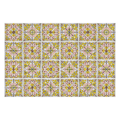 Autocolante gresie Ornamente florale în aranjament