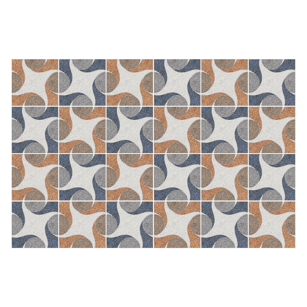 Autocolante pentru gresie Forme geometrice în aspect