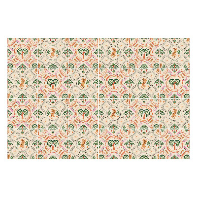 Autocolante gresie si faianta Frunze tropicale și ananas