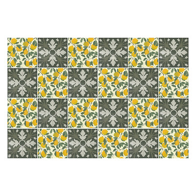 Autocolante gresie si faianta Motive cu frunze și citrice