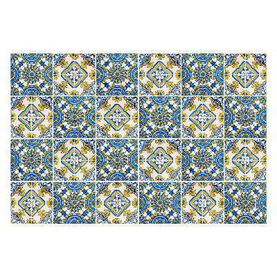 Autocolante pentru gresie Ornamente florale decorative