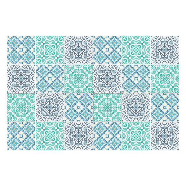 Autocolante gresie si faianta Ornamente florale împletite