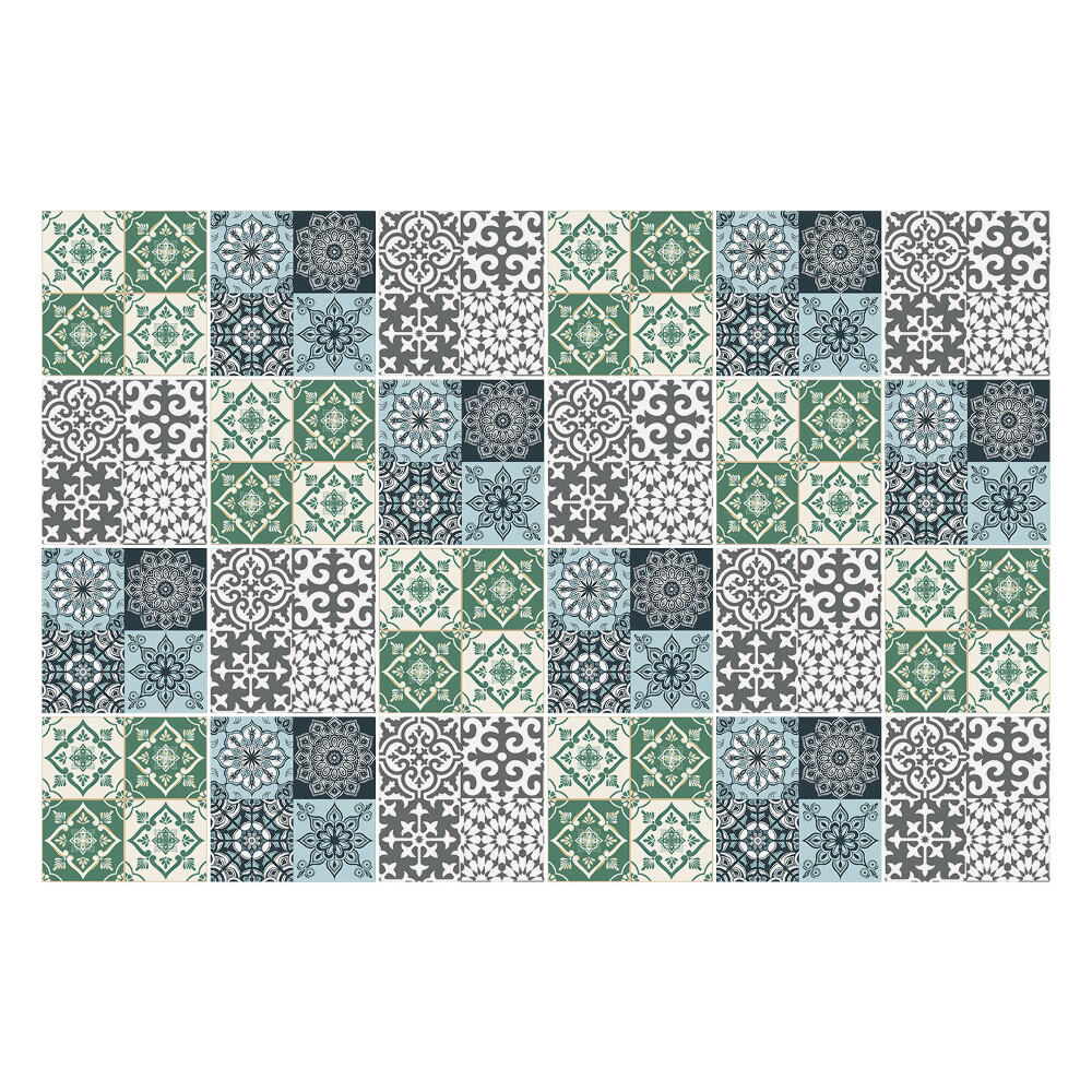 Autocolante pentru gresie Placi cu modele colorate