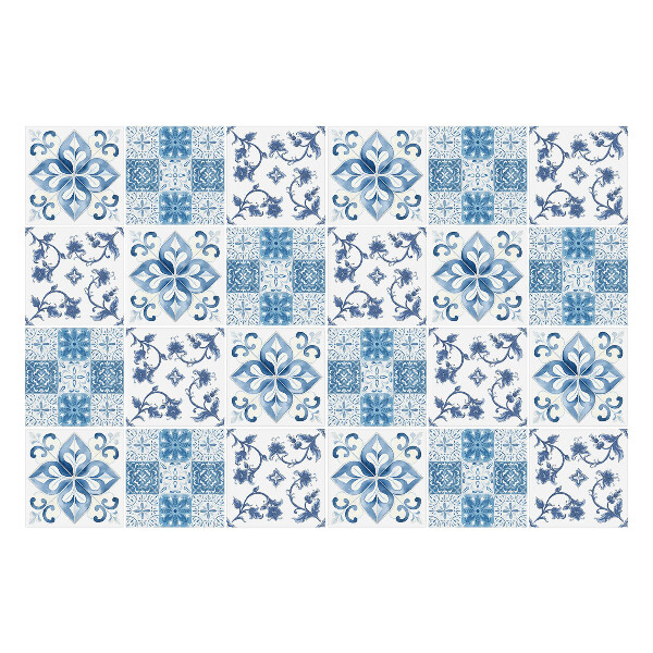 Autocolante pentru gresie Placi clasice cu ornamente