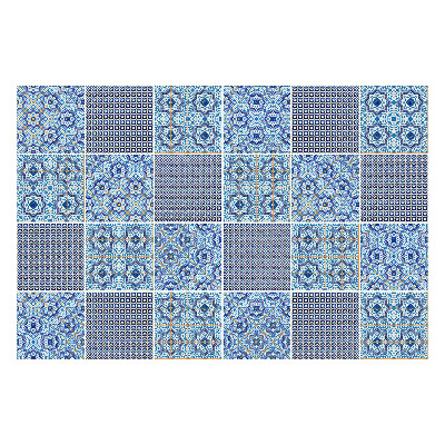 Autocolante gresie si faianta Mici decoratiuni albastre