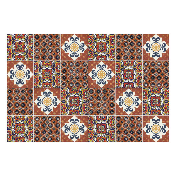 Autocolante pentru gresie Motive ceramice orientale