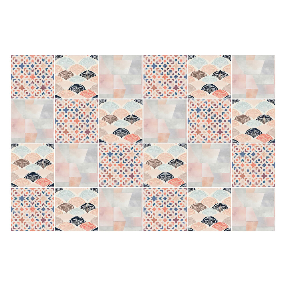 Autocolante gresie si faianta Mozaic pastel de modele