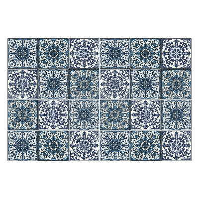 Autocolante gresie Ornamente florale într-o plasă