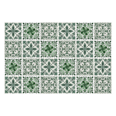 Autocolante gresie Placi verzi cu modele