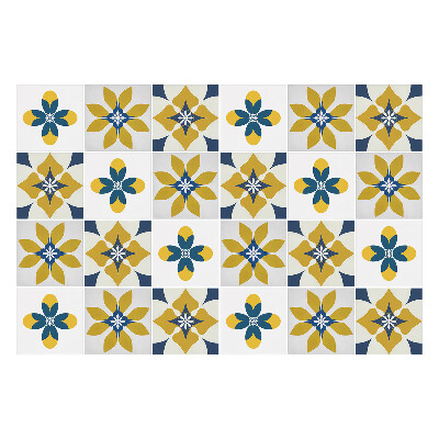 Autocolante gresie Mozaic floral