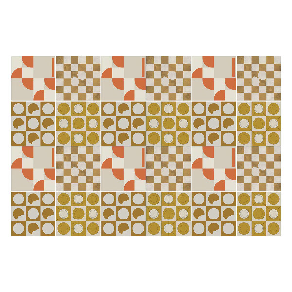 Autocolante pentru gresie Forme și figuri geometrice