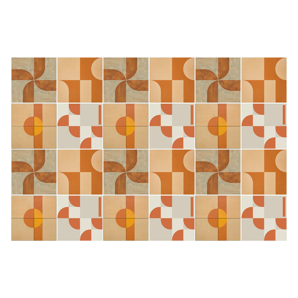 Autocolante gresie Forme geometrice abstracte