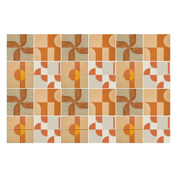 Autocolante gresie Forme geometrice abstracte