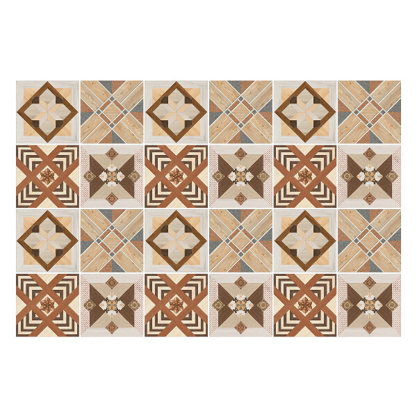 Autocolante pentru gresie Geometrie în forme naturale