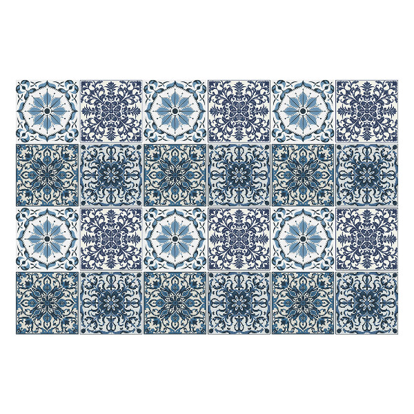 Autocolante pentru gresie Motive florale elegante