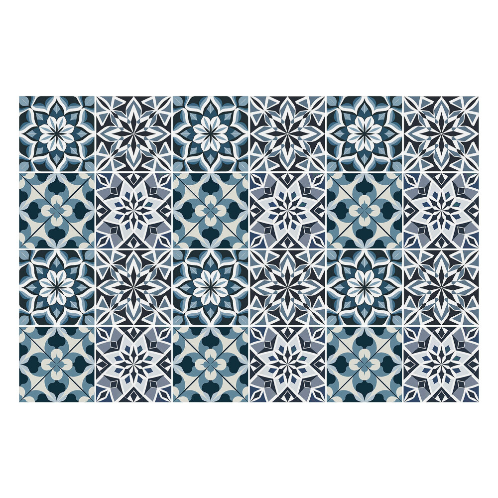 Autocolante gresie si faianta Geometrie florală