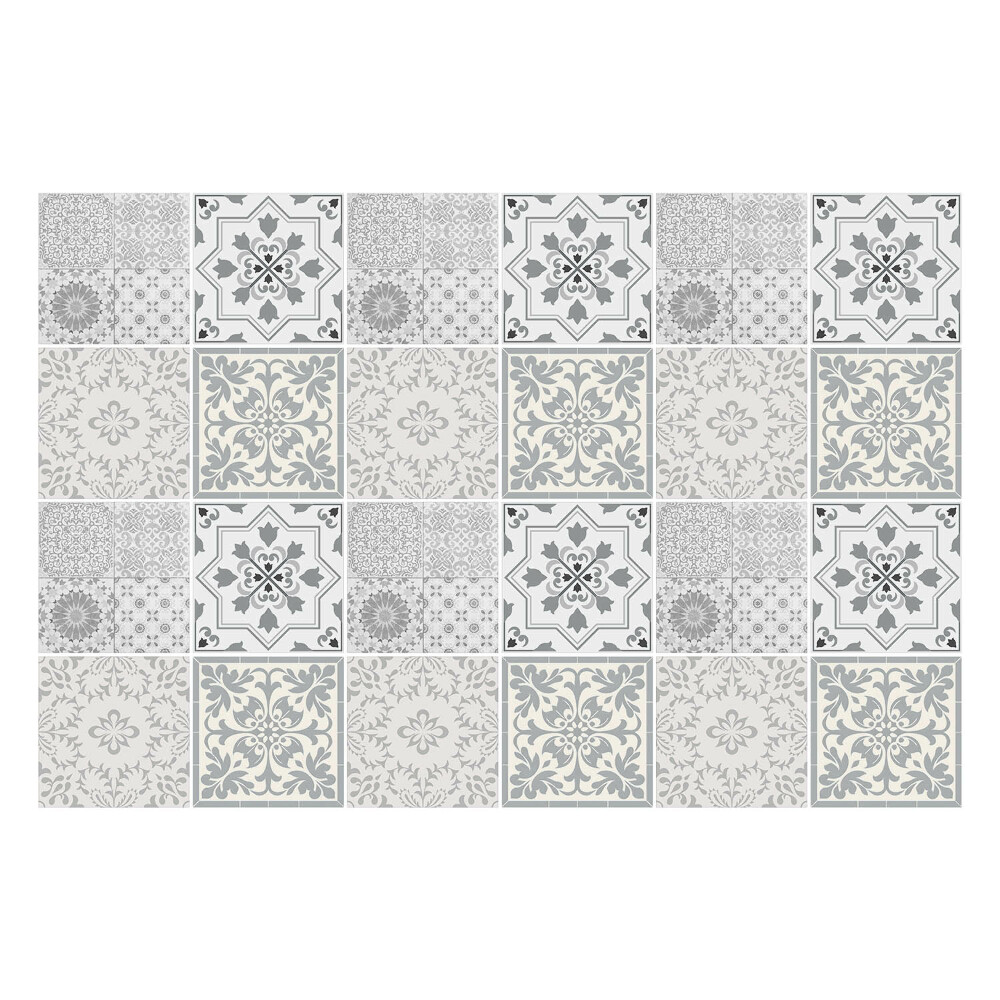 Autocolante gresie si faianta Placi elegante cu ornamente