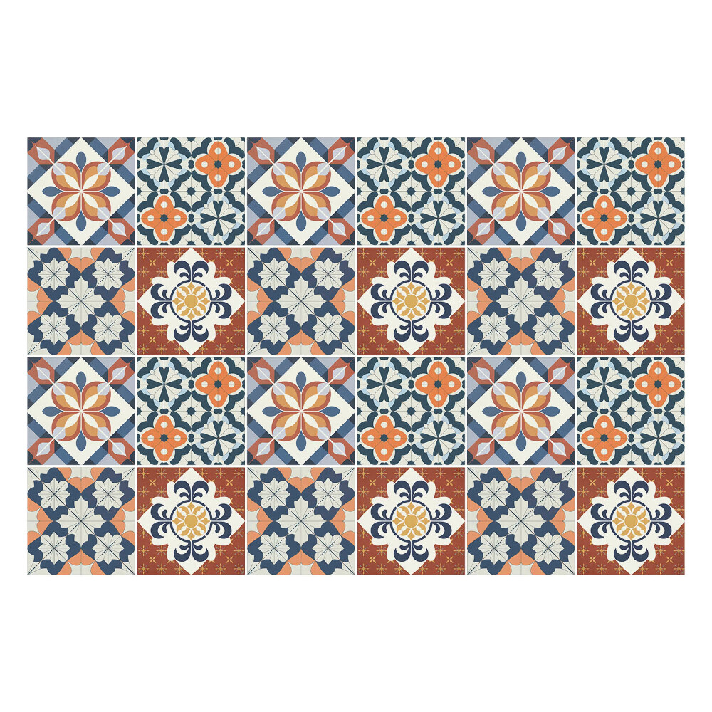 Autocolante pentru gresie Placi bogat decorate