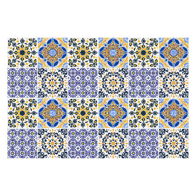 Autocolante gresie Mozaicuri florale într-o plasă