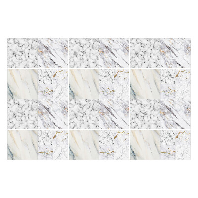 Autocolante pentru gresie O compoziție elegantă de marmură