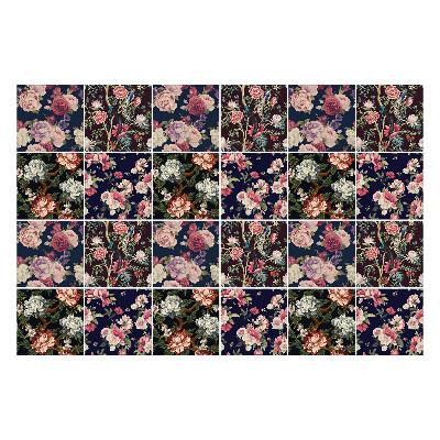 Autocolante gresie si faianta Diverse flori