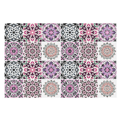 Autocolante gresie Mandale în pasteluri