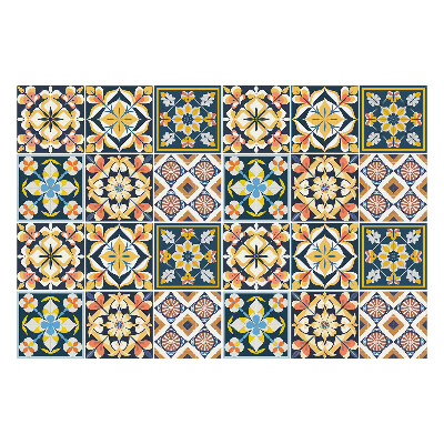 Autocolante gresie si faianta Motive florale orientale